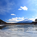 精進湖　冬景