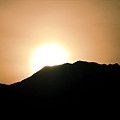 木曽駒ヶ岳に陽は落ちて。