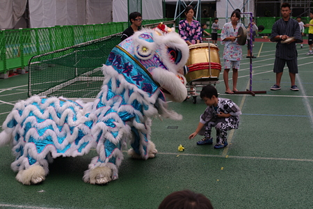さっきの獅子舞デモンストレーション