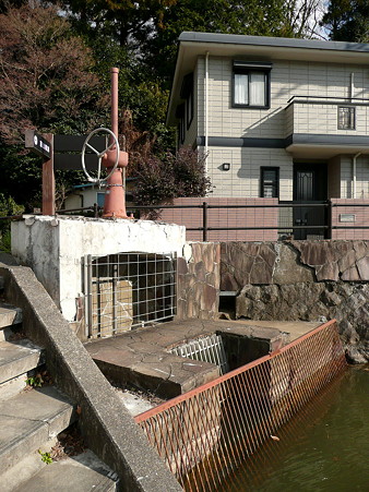 城池北側の水門