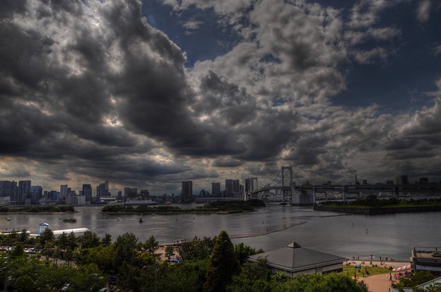 晴れのち雨のお台場 写真共有サイト フォト蔵