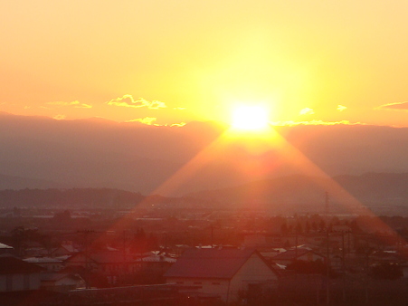 夕日