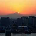 Photos: 富士に陽が沈む